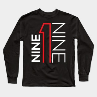 919 Brand Signature Raleigh Durham North Carolina Long Sleeve T-Shirt